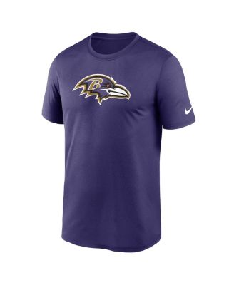 Men's Purple Baltimore Ravens Legend Logo Performance T-shirt