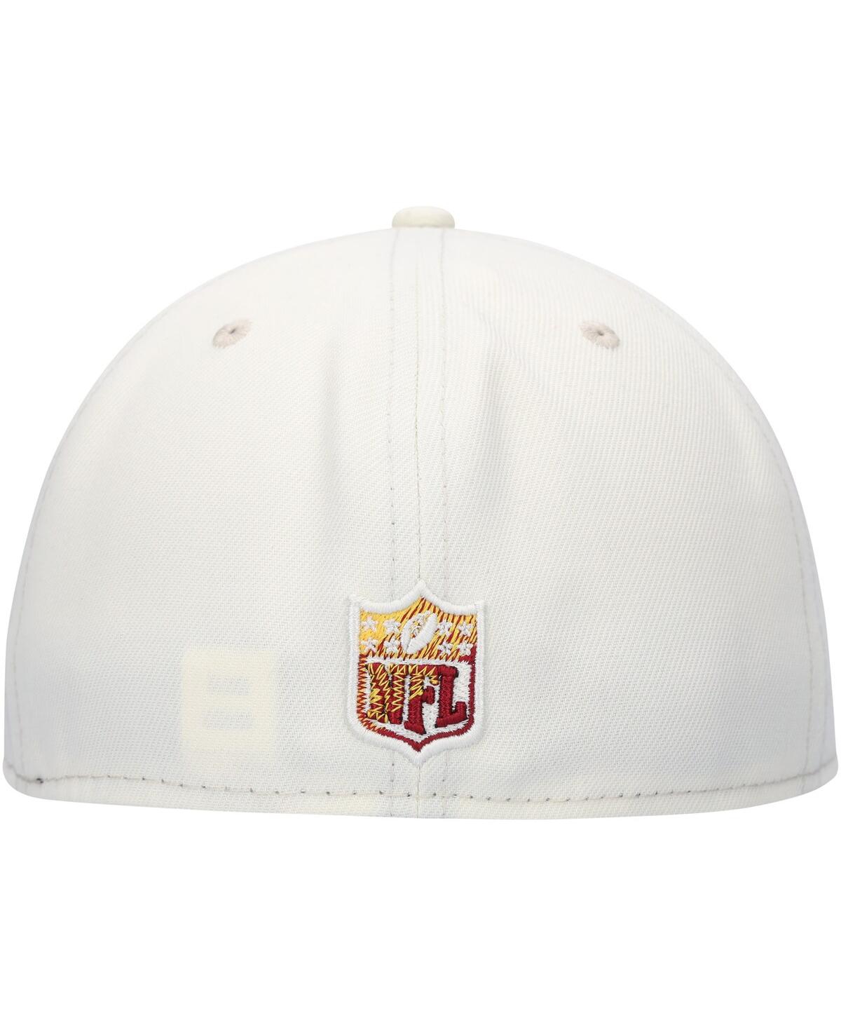 Men's New EraWashington Commanders Chrome Color Dim 59FIFTY Fitted Hat - Cream