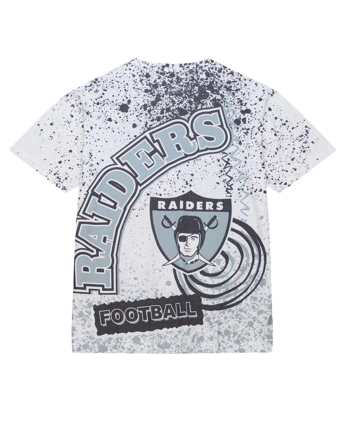 Mitchell & Ness Men's  White Las Vegas Raiders Team Burst Sublimated T-shirt In White