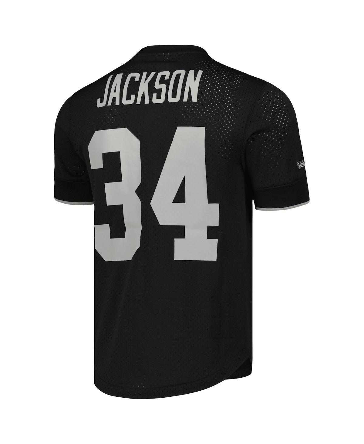 Mitchell & Ness Men's  Bo Jackson Black Los Angeles Raiders Gridiron Classics Retired Player Name And In Black