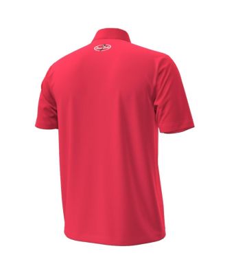 Men's Red Texas Tech Red Raiders Throwback Cursive Polo Shirt