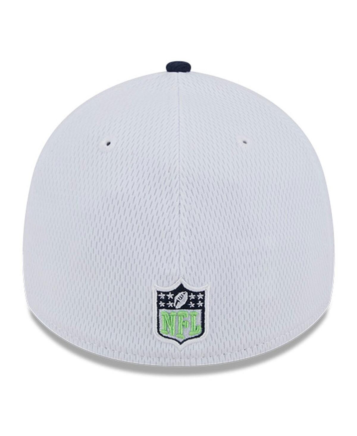 Men's New Era Navy Seattle Seahawks 2023 Nfl Sideline 39THIRTY Flex Hat - Navy