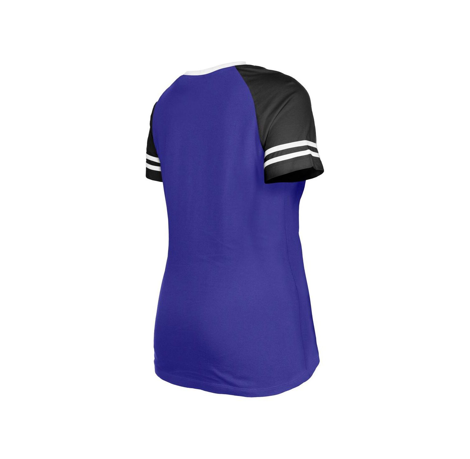 Women's Purple Baltimore Ravens Raglan Lace-Up T-shirt