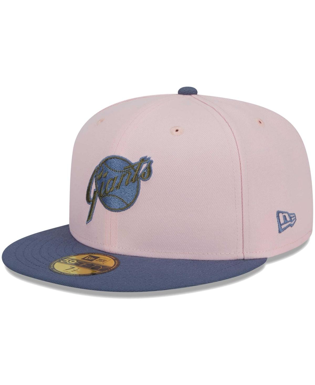 Men's New Era Blue San Francisco Giants Olive Undervisor 59FIFTY Fitted Hat - Blue