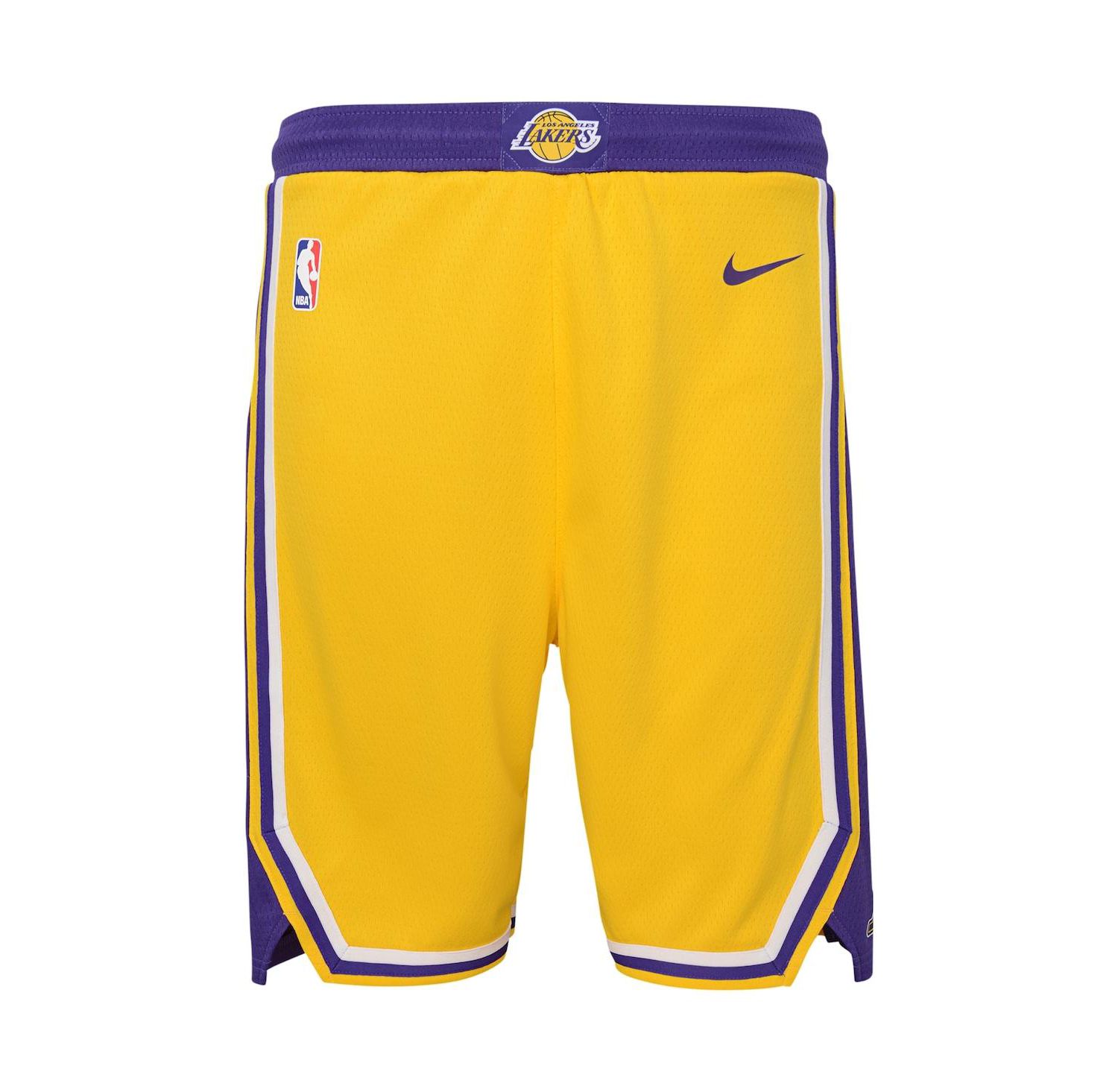 Big Boys Gold Los Angeles Lakers Icon Edition Mesh Performance Swingman Shorts