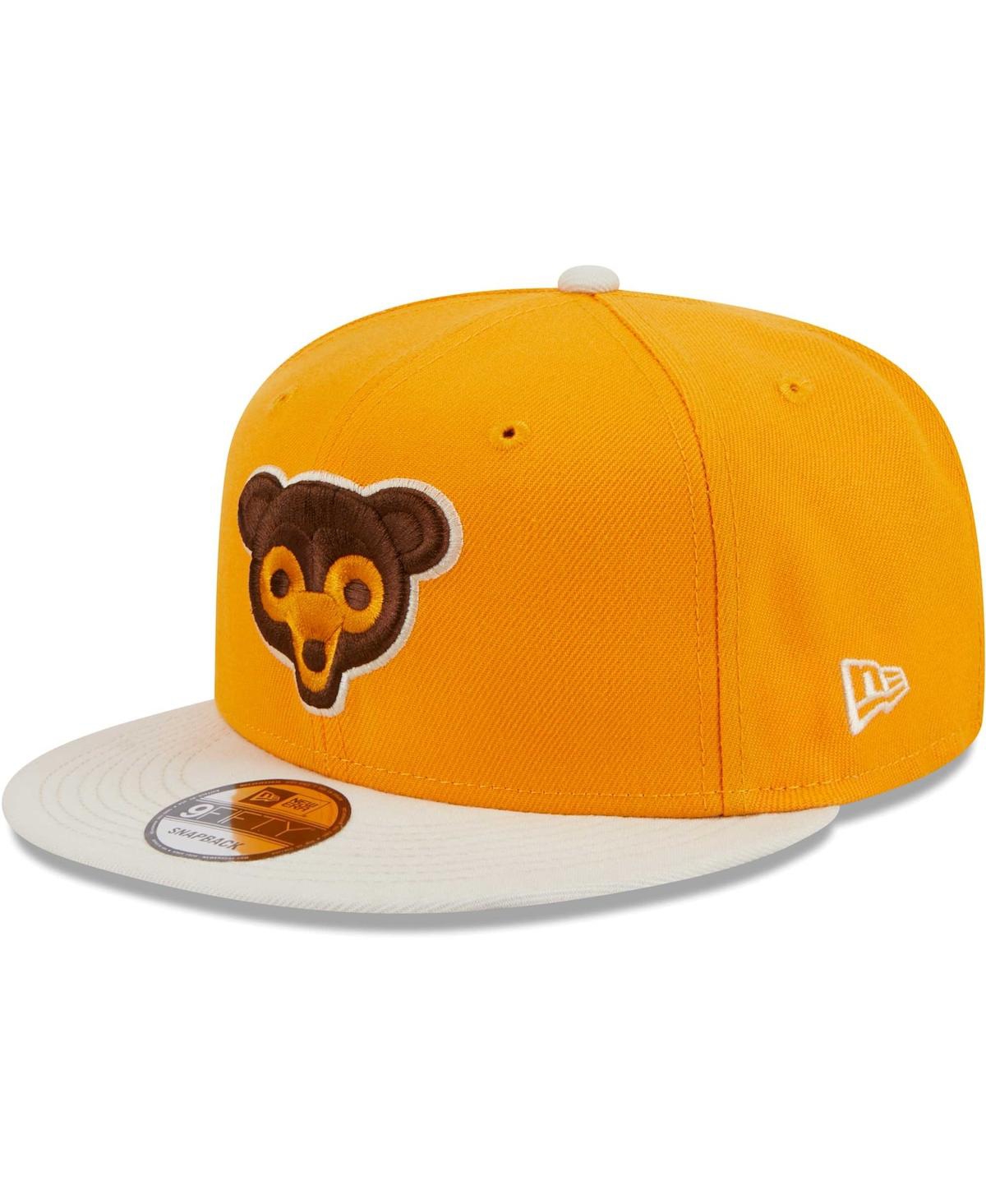Shop New Era Men's  Gold Chicago Cubs Tiramisu 9fifty Snapback Hat