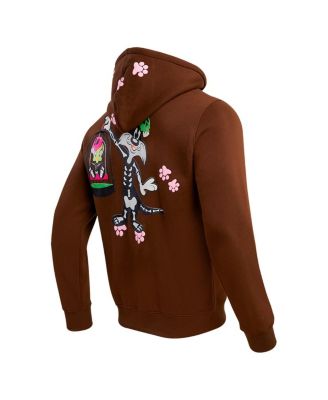 Men's and Women's Brown Looney Tunes Sylvester Full-Zip Hoodie