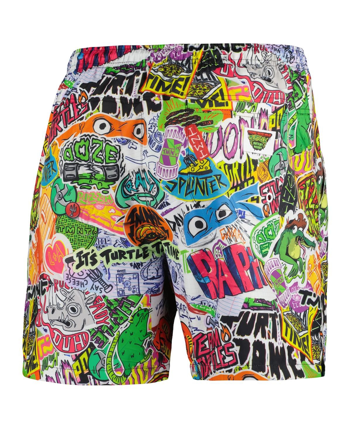 Shop Freeze Max Men's  Blue Teenage Mutant Ninja Turtles Team Turtles Woven Shorts