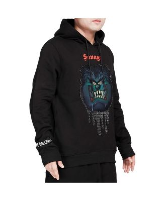 Men's and Women's Black Looney Tunes Taz Savage Horror Pullover Hoodie