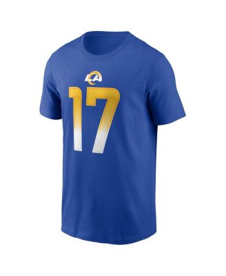 Men's Puka Nacua Royal Los Angeles Rams Player Name and Number T-shirt