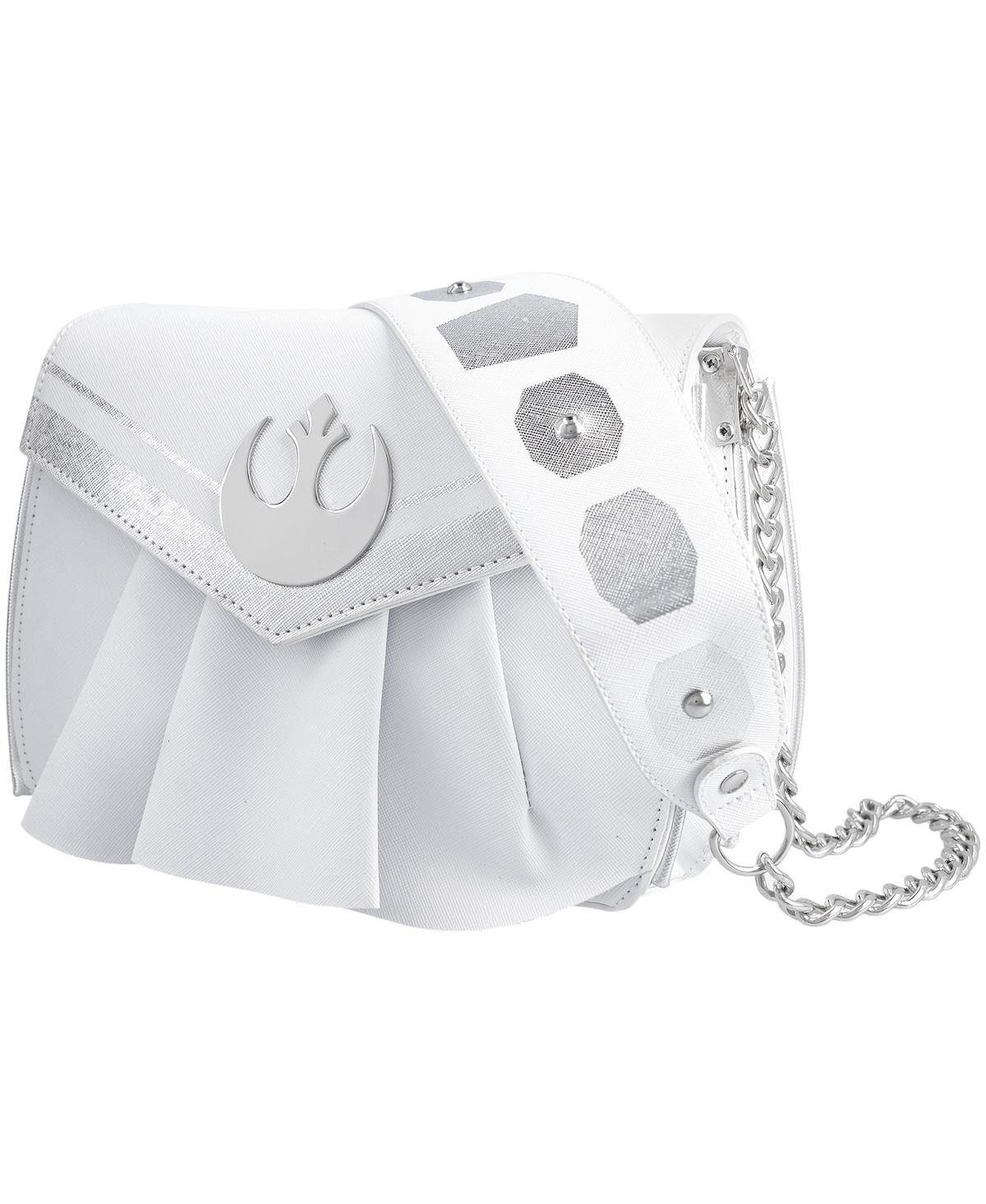 Shop Loungefly Women's  Star Wars Princess Leia Cosplay Crossbody Bag In White