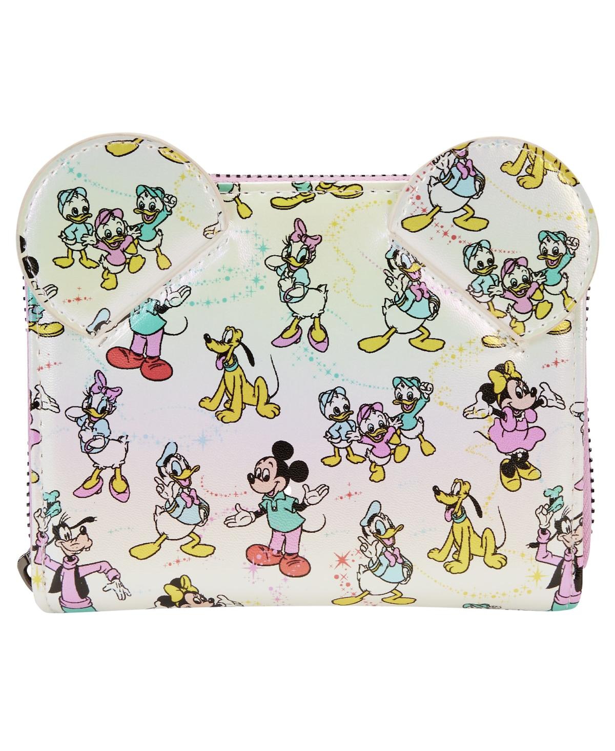 Men's and Women's Loungefly Disney100Â All-Over-Print Zip-Around Wallet - White