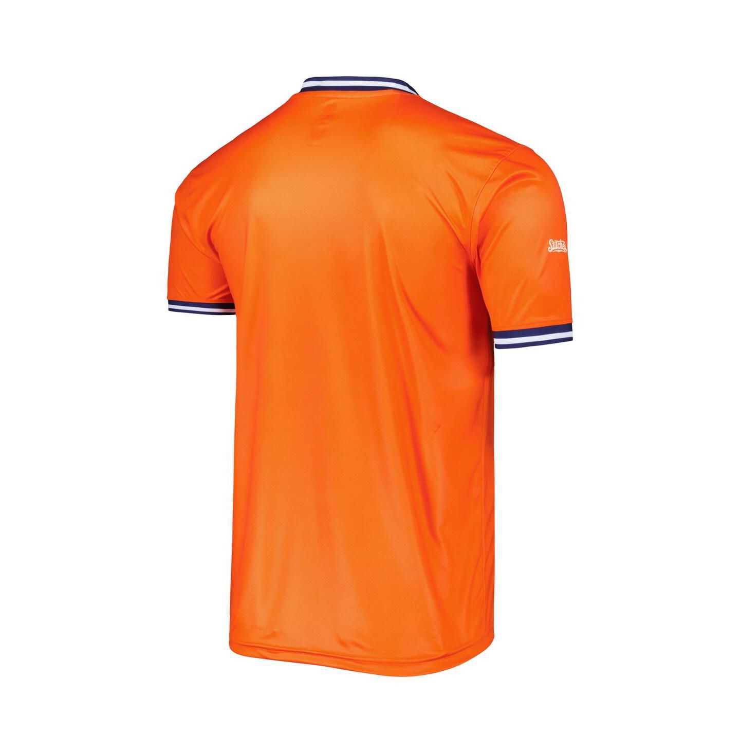 Мужской топ Stitches Orange Houston Astros Cooperstown Collection Team Jersey — фото 3