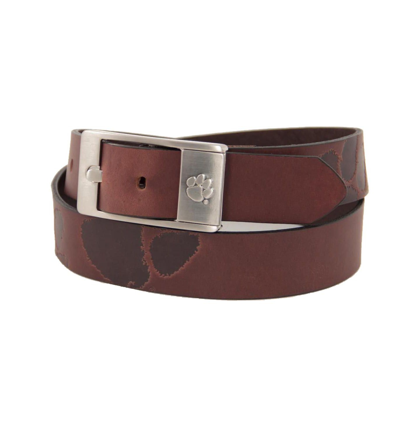 Мужской ремень Eagles Wings Clemson Tigers Brandish Leather Belt - Brown — фото 1