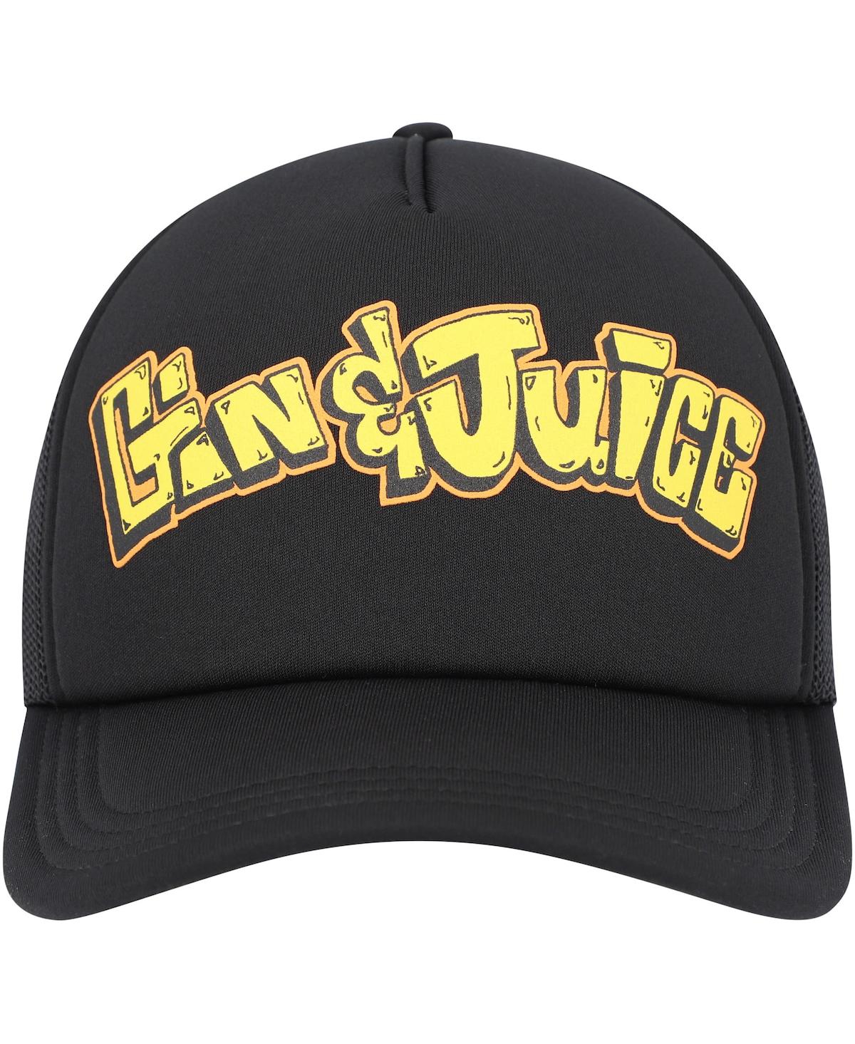 Shop Lids Men's Black Death Row Records Gin & Juice Trucker Adjustable Hat