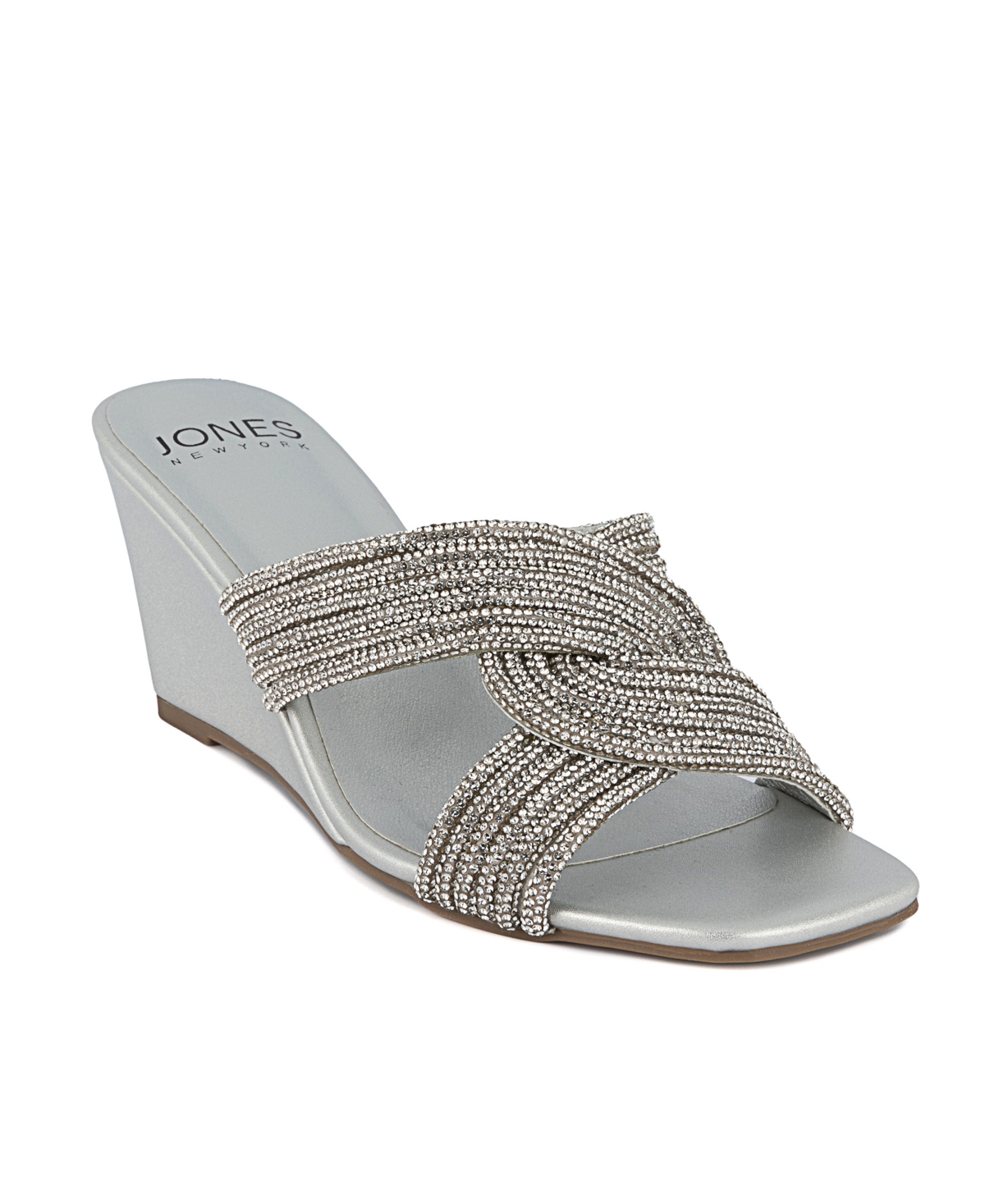 Jones New York Women's Irebbo Wedge Dress Sandals In Silver