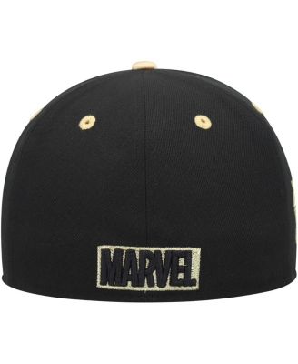 Men's Black Black Panther Fitted Hat