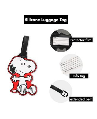 Snoopy Luggage Tag Snoopy PVC Travel Tags Gifts - Set of 4