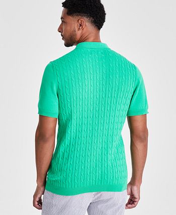 Club Room Men's Regular-Fit Sweater-Knit Polo Shirt, Created for Macy's ...