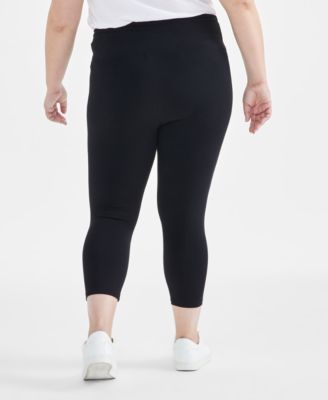 Plus Size High-Rise Cropped Leggings