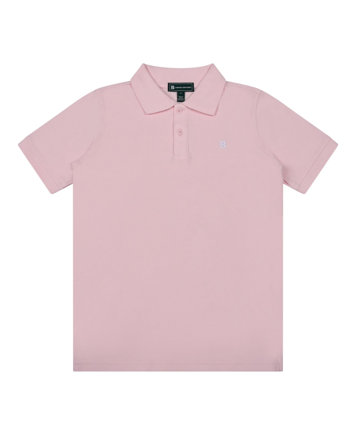 Brooks Brothers Kids' Big Boys Short Sleeve Pique Polo Shirt In Light Pink