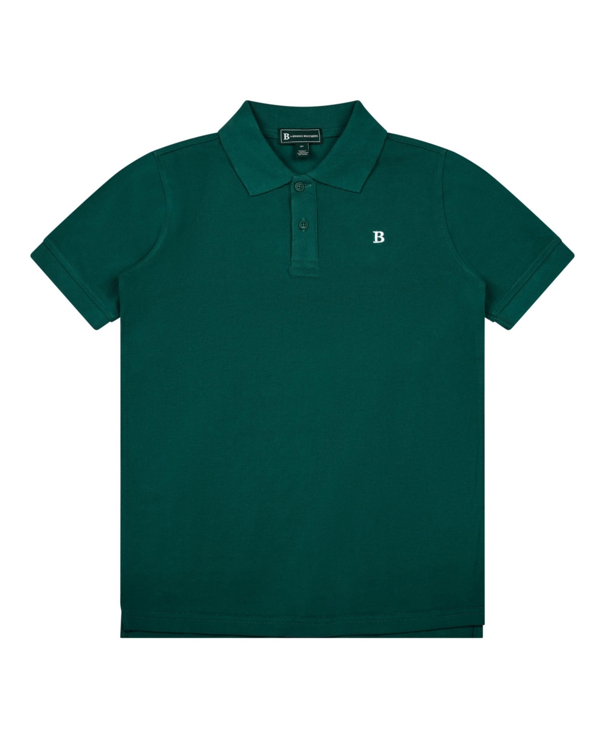Brooks Brothers Kids' Big Boys Short Sleeve Pique Polo Shirt In Dark Green