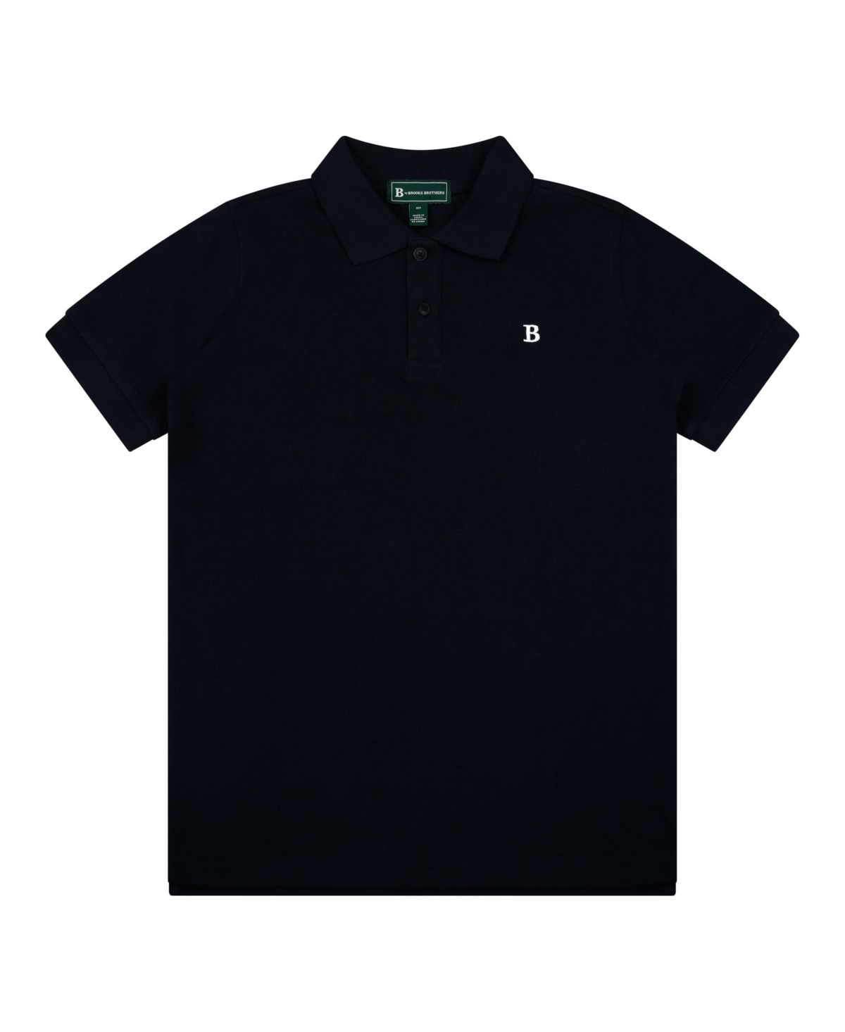 Shop Brooks Brothers B By  Big Boys Short Sleeve Pique Polo Shirt In Navy