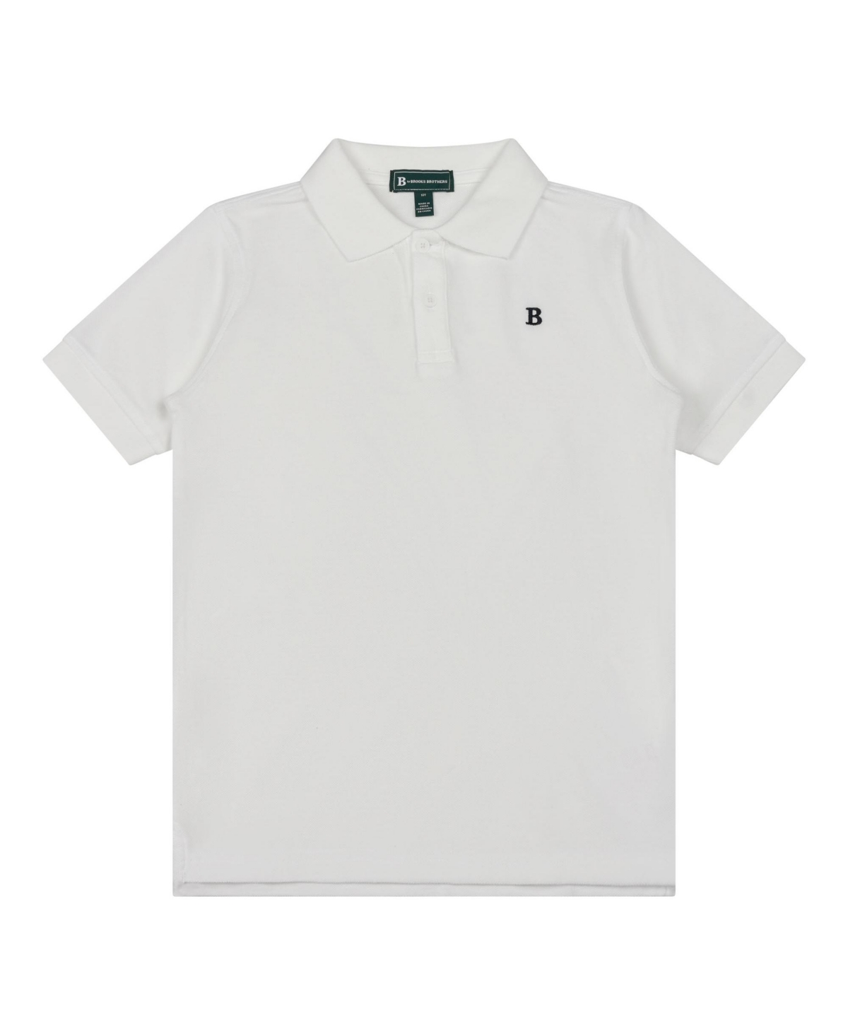 Brooks Brothers Kids' Big Boys Short Sleeve Pique Polo Shirt In White