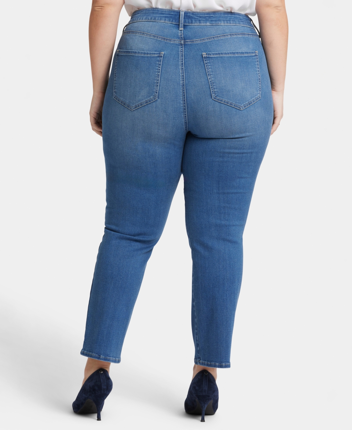 Nydj Plus Size Marilyn Straight Ankle Jeans
