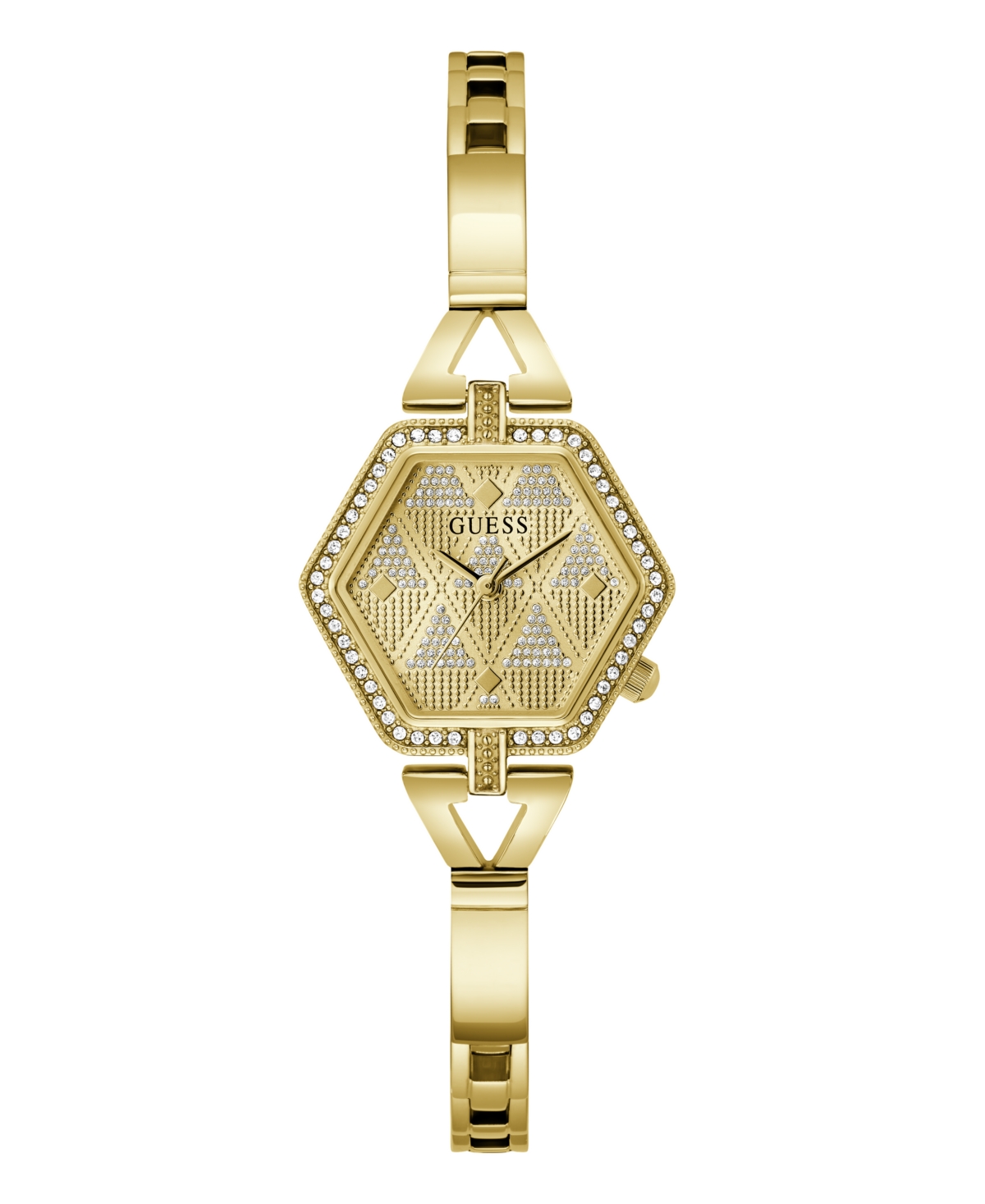Guess Women's Analog Gold-tone Steel Watch 28mm In Gold Tone
