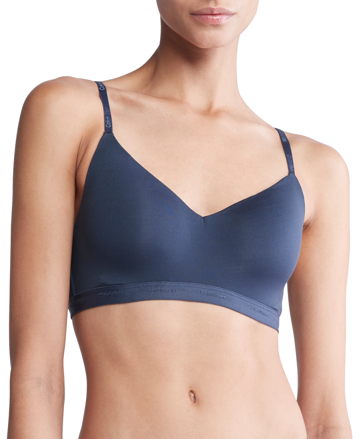 Calvin Klein Women's Form To Body Lightly Lined Bralette Qf7618 In Speakeasy