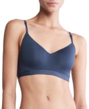 Calvin Klein Form To Body Lightly Lined Bralette Qf7618 in Brown