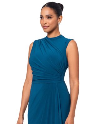 Women's Ruched Draped Gown