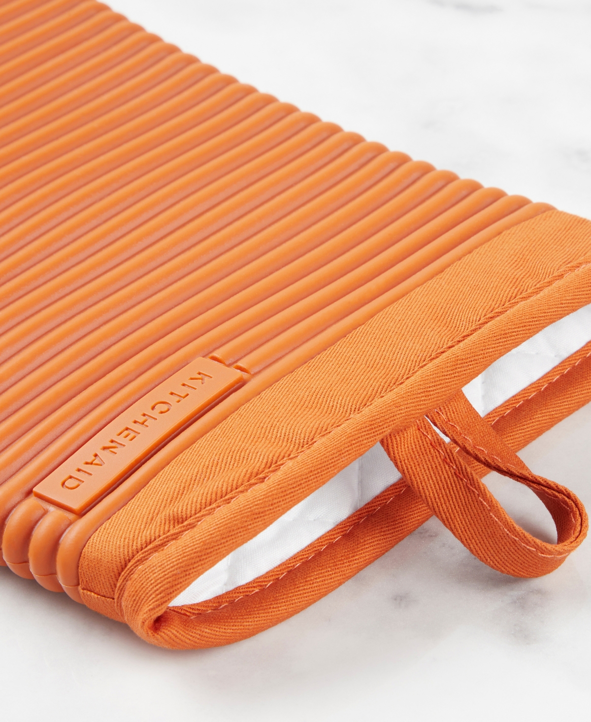 KitchenAid Ribbed Soft Silicone Oven Mitt 2-Pack Set,