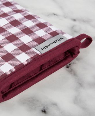 Gingham Oven Mitt 2-Pack Set, 7" x 13"