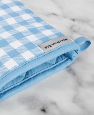 Gingham Oven Mitt 2-Pack Set, 7" x 13"