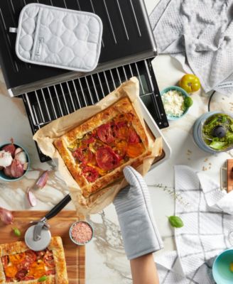 Quilted Cotton Terry Cloth Kitchen Towel, Oven Mitt, Potholder 4-Pack Set