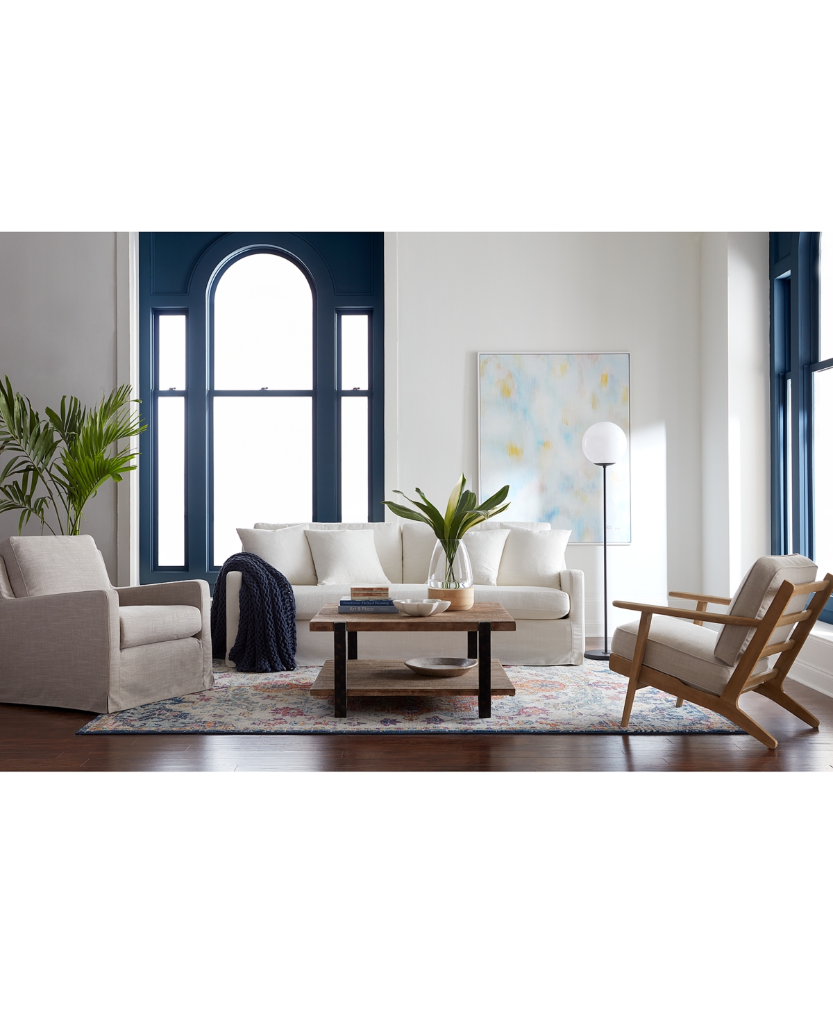 Macy's Keiffer 28" Accent Chair, Created For  In Peyton Pearl