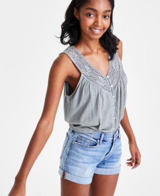 Women's Ava Mid-Rise Denim Shorts