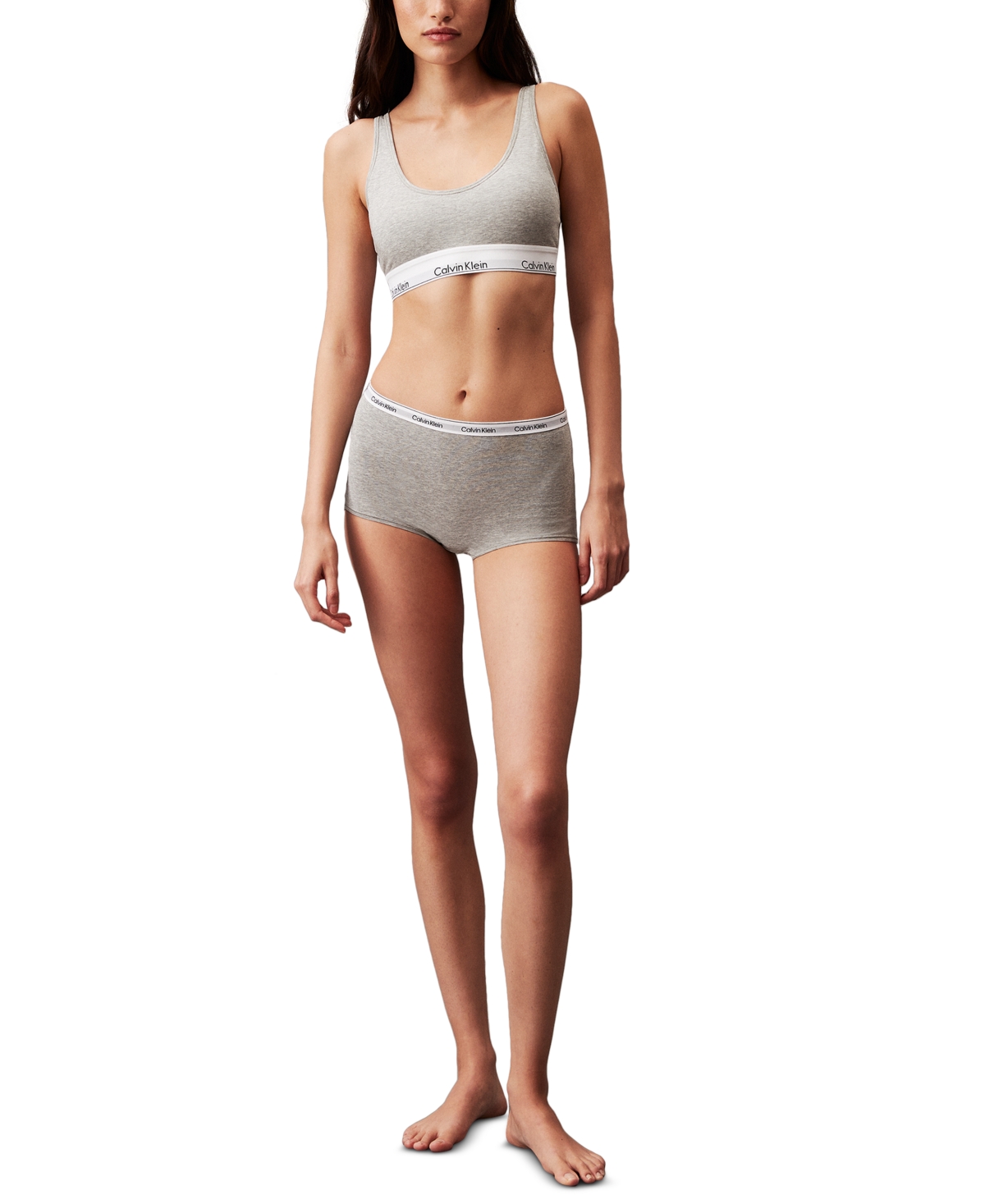 Calvin Klein Women's Modern Logo Mid-Rise Boyshort Underwear