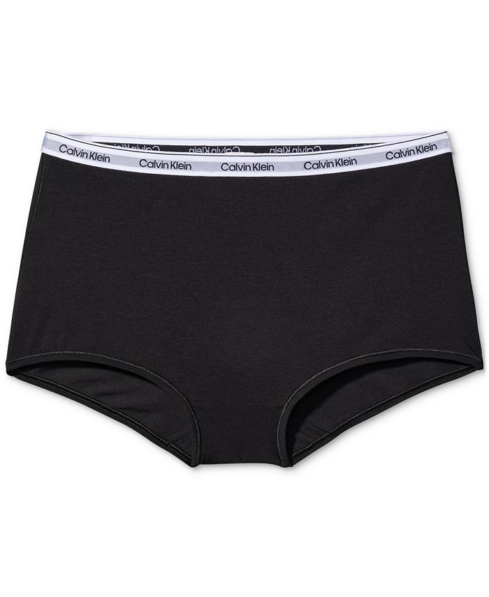 Calvin Klein Women's Modern Logo Mid-Rise Boyshort Underwear