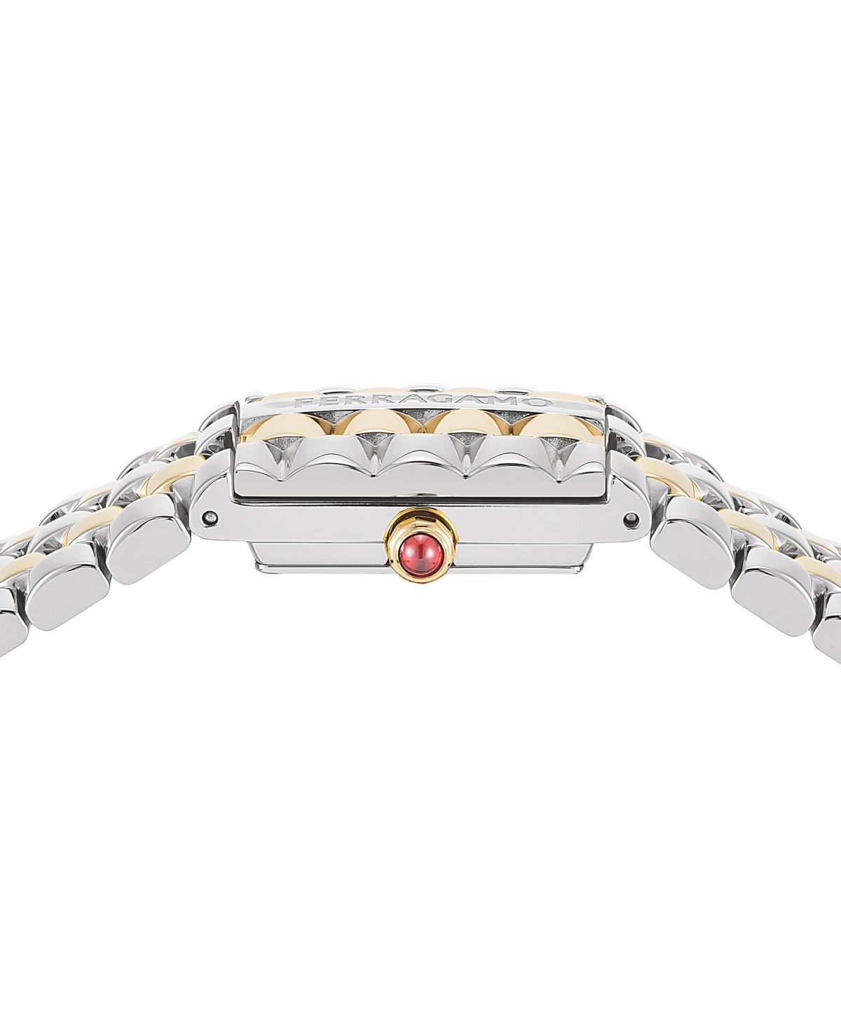 Shop Ferragamo Salvatore  Women's Swiss Two-tone Stainless Steel Bracelet Watch 19x30mm In Two Tone