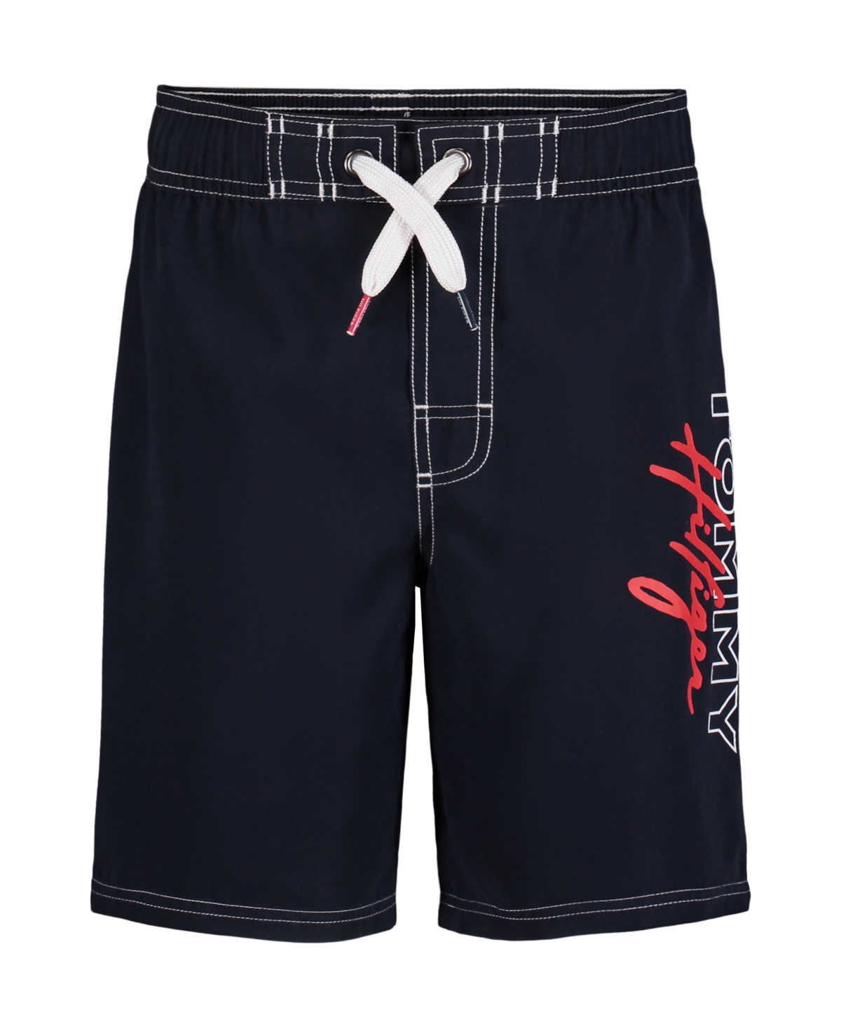 Tommy Hilfiger Kids' Big Boys Solid Board Shorts In Navy Blazer