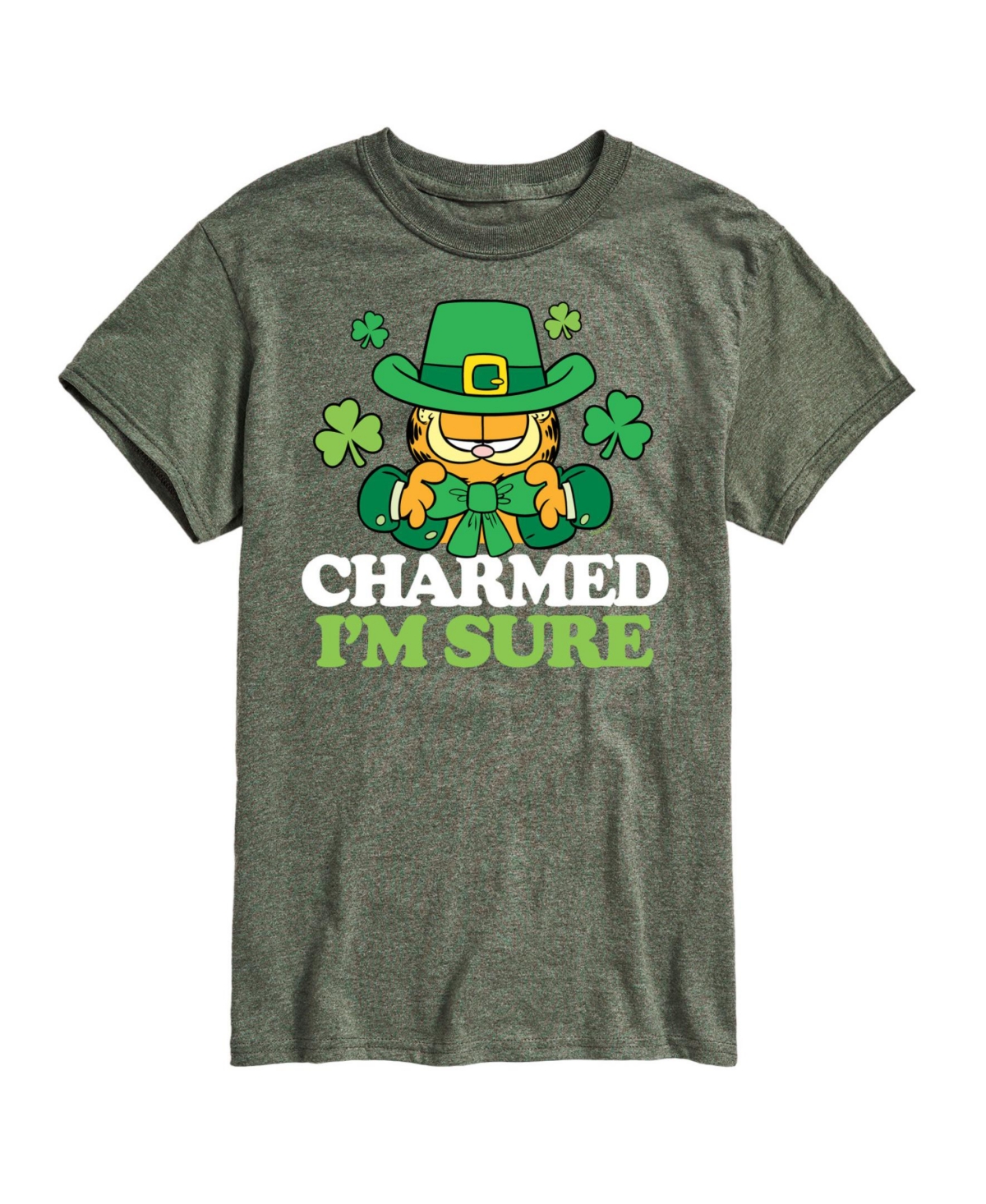 Men's Garfield Short Sleeve T-shirts - Green