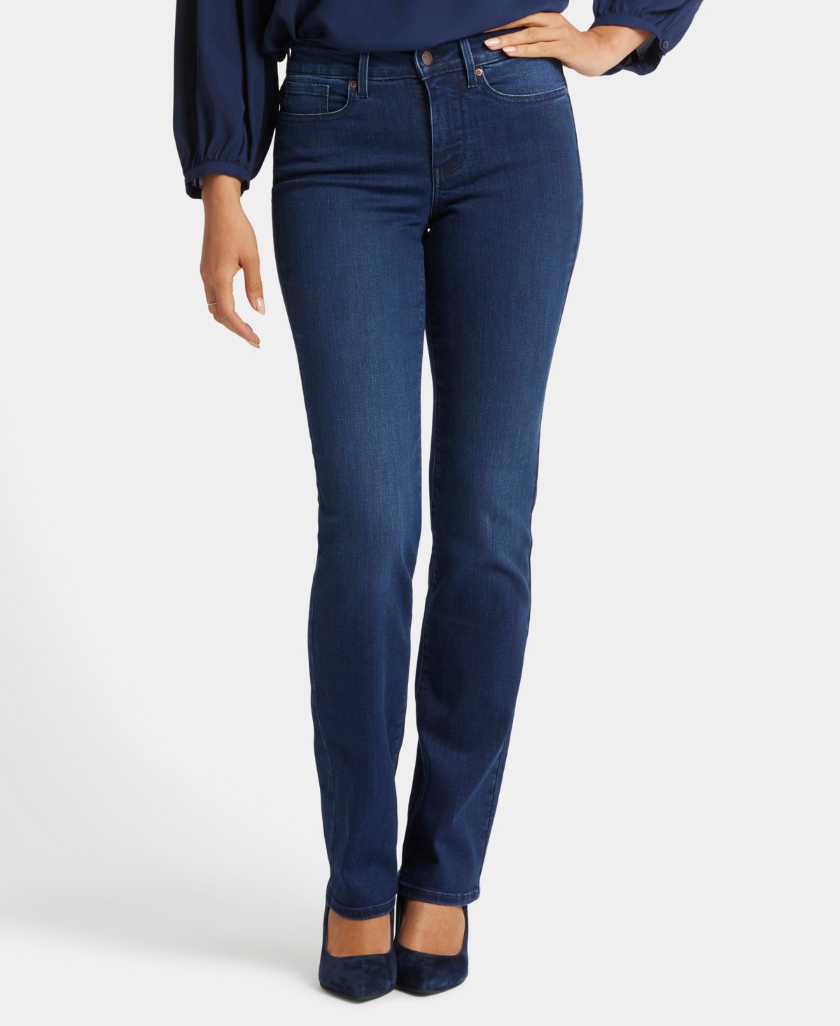 Shop Nydj Women's Marilyn Straight Jeans In Prospect