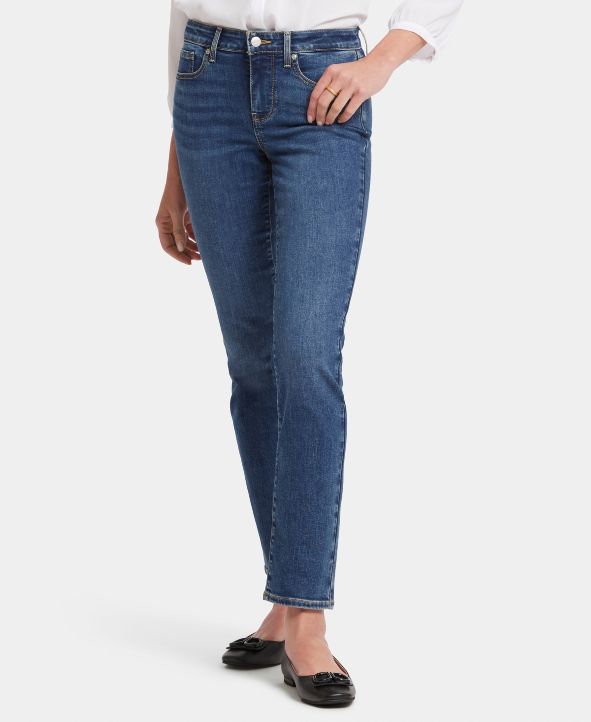 Shop Nydj Women's Sheri Slim Jeans In Marcel