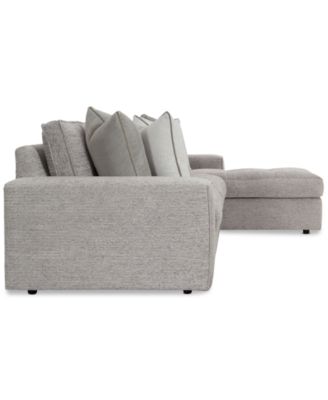 Tycer 126" 2-Pc. Fabric Sectional, Created for Macy's