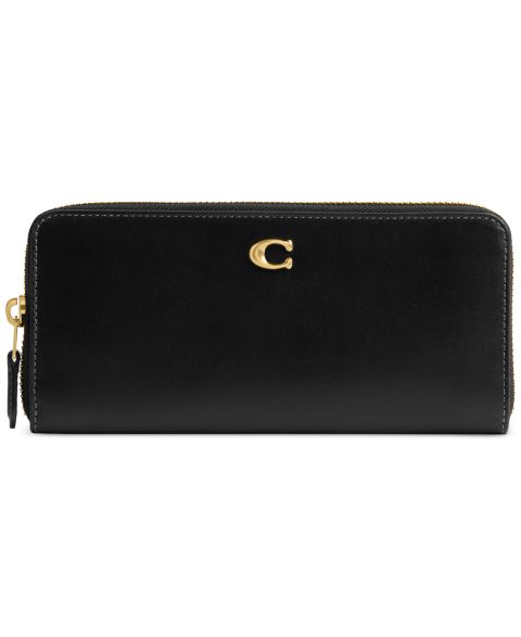 Женские COACH Essential Leather Slim Accordion Zip Wallet