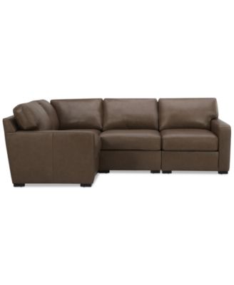 Radley 101" 4-Pc. Leather Corner Sectional, Created for Macy's