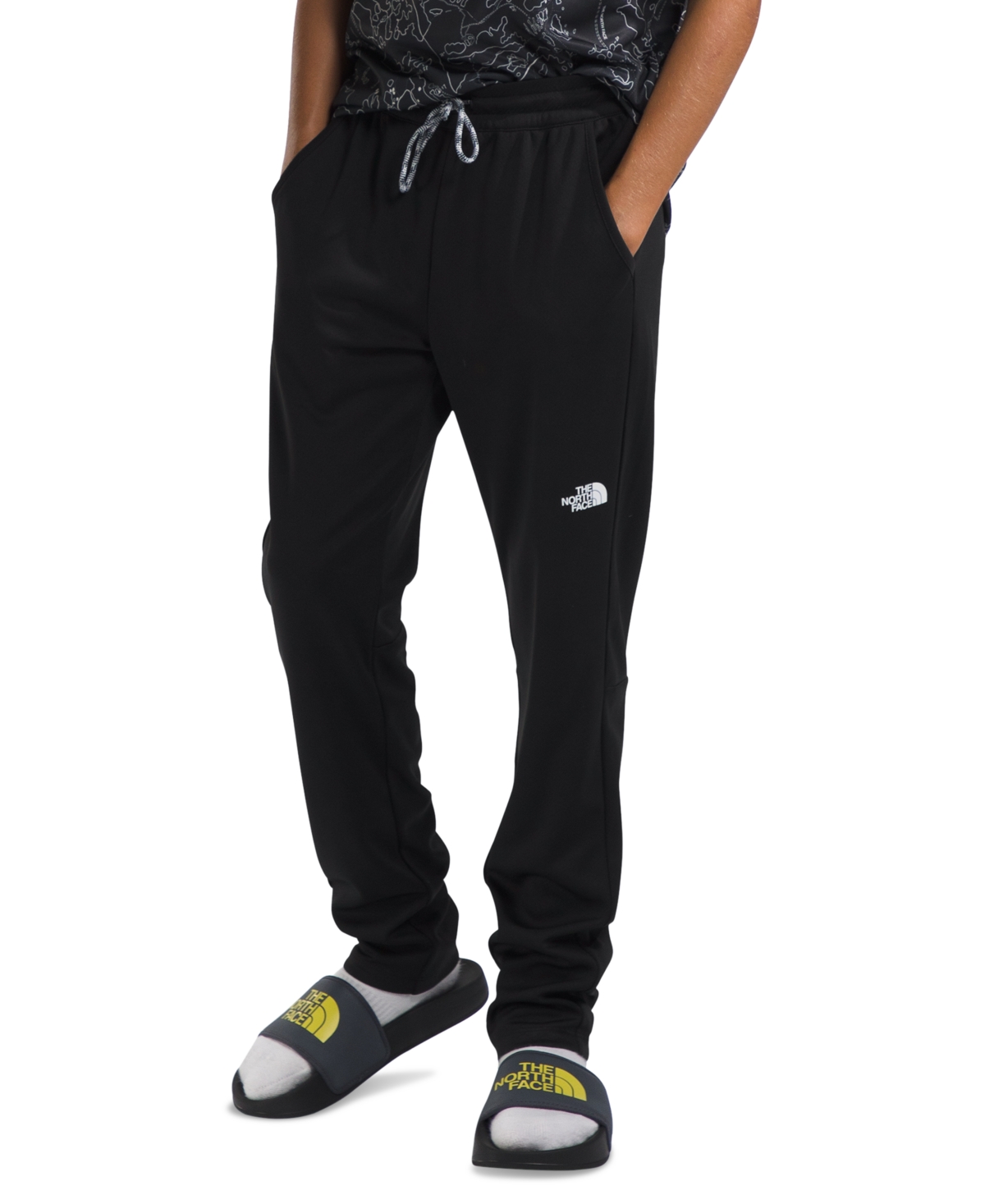 The North Face Kids' Big Boys Never Stop Tapered Flashdry Pants In Tnf Black